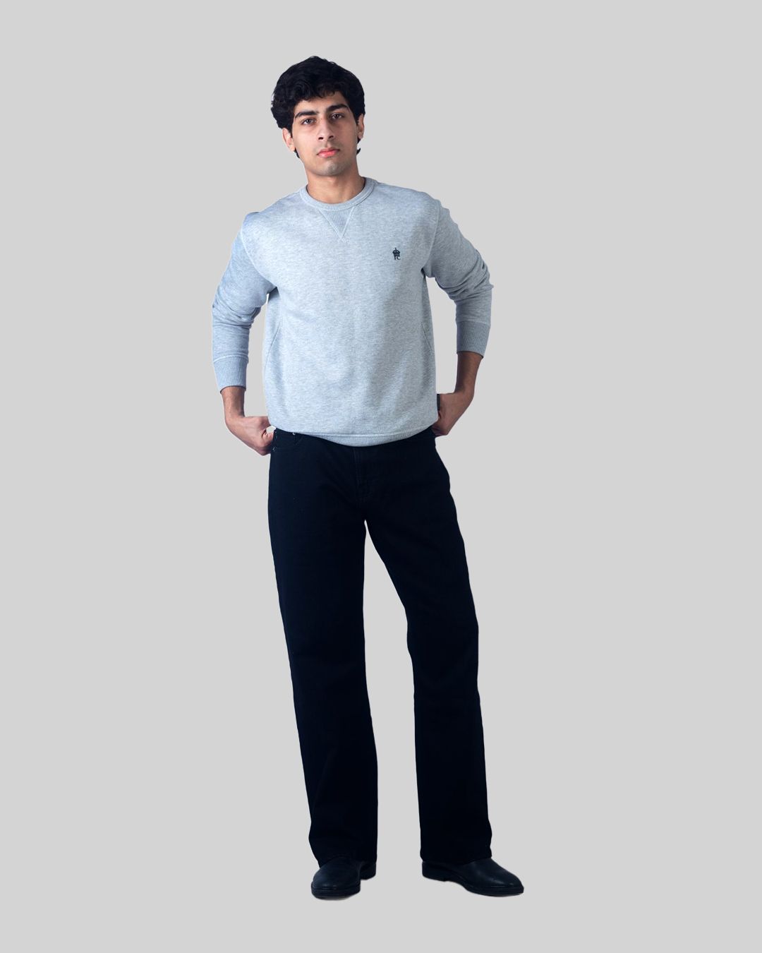 Relaxed Straight Black Wash