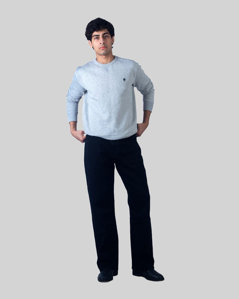 Relaxed Straight Black Wash