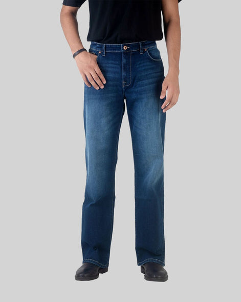 Relaxed Straight Dark Blue Wash