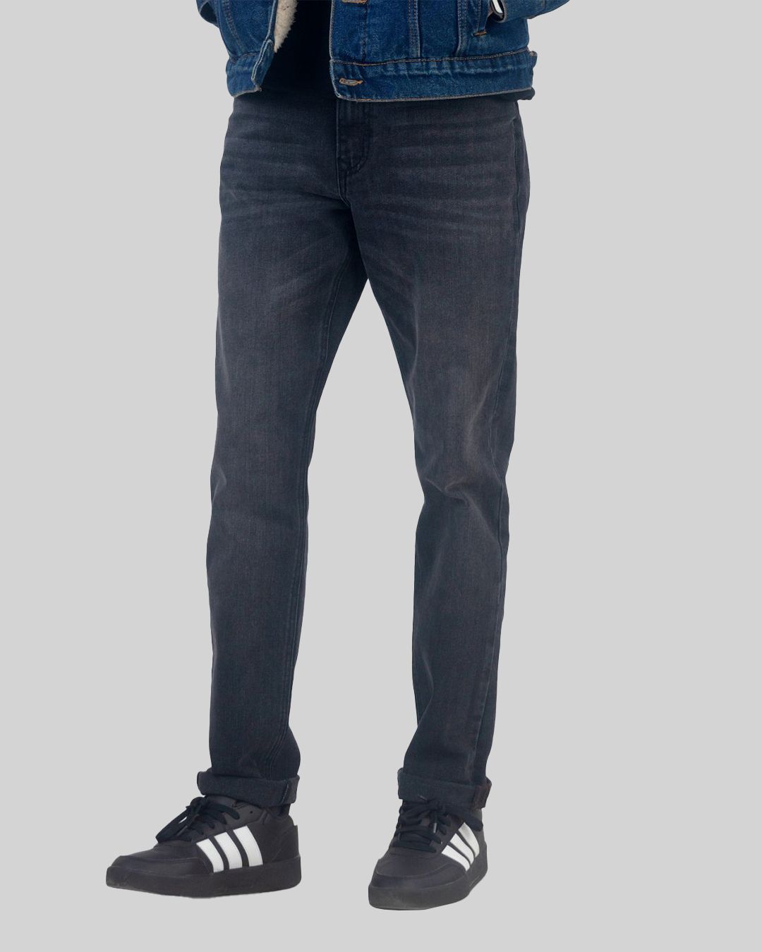 Slim Tapered Dark Grey Wash