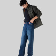 Relaxed Straight Dark Blue Wash