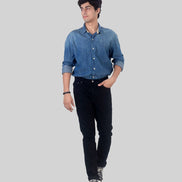 Slim Straight Black Wash