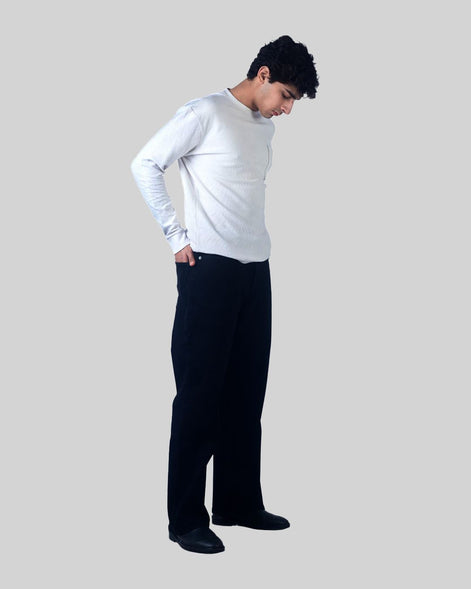 Relaxed Straight Black Wash