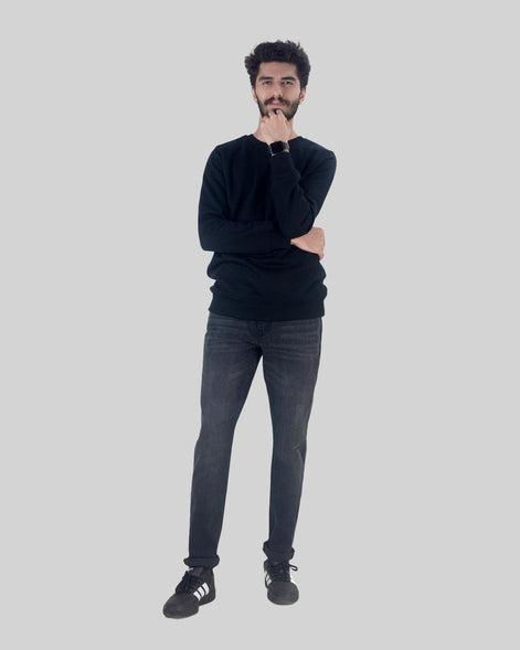 Slim Tapered Dark Grey Wash