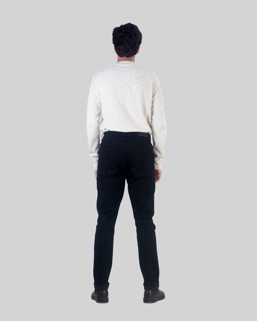 Slim Straight Black Wash