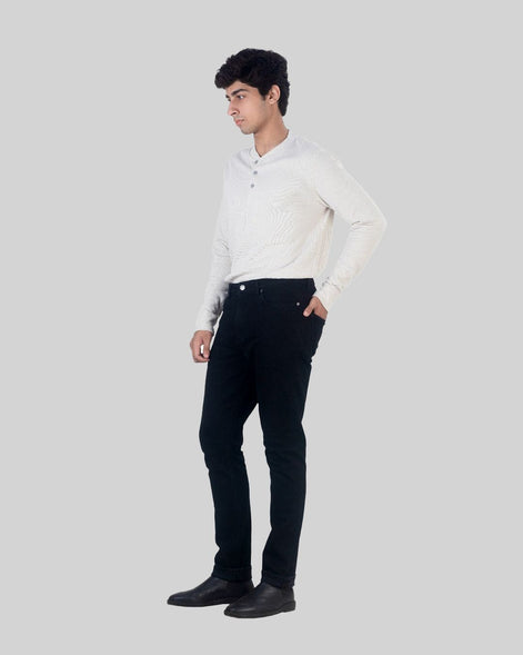 Slim Straight Black Wash