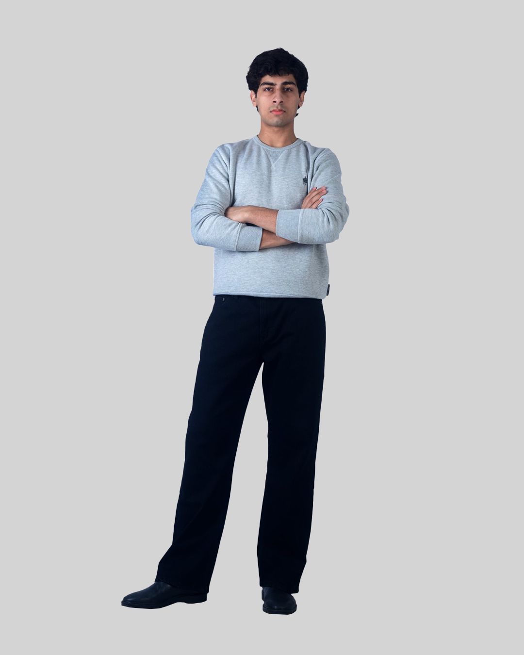 Relaxed Straight Black Wash