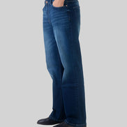 Relaxed Straight Dark Blue Wash