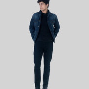 Slim Straight Black Wash
