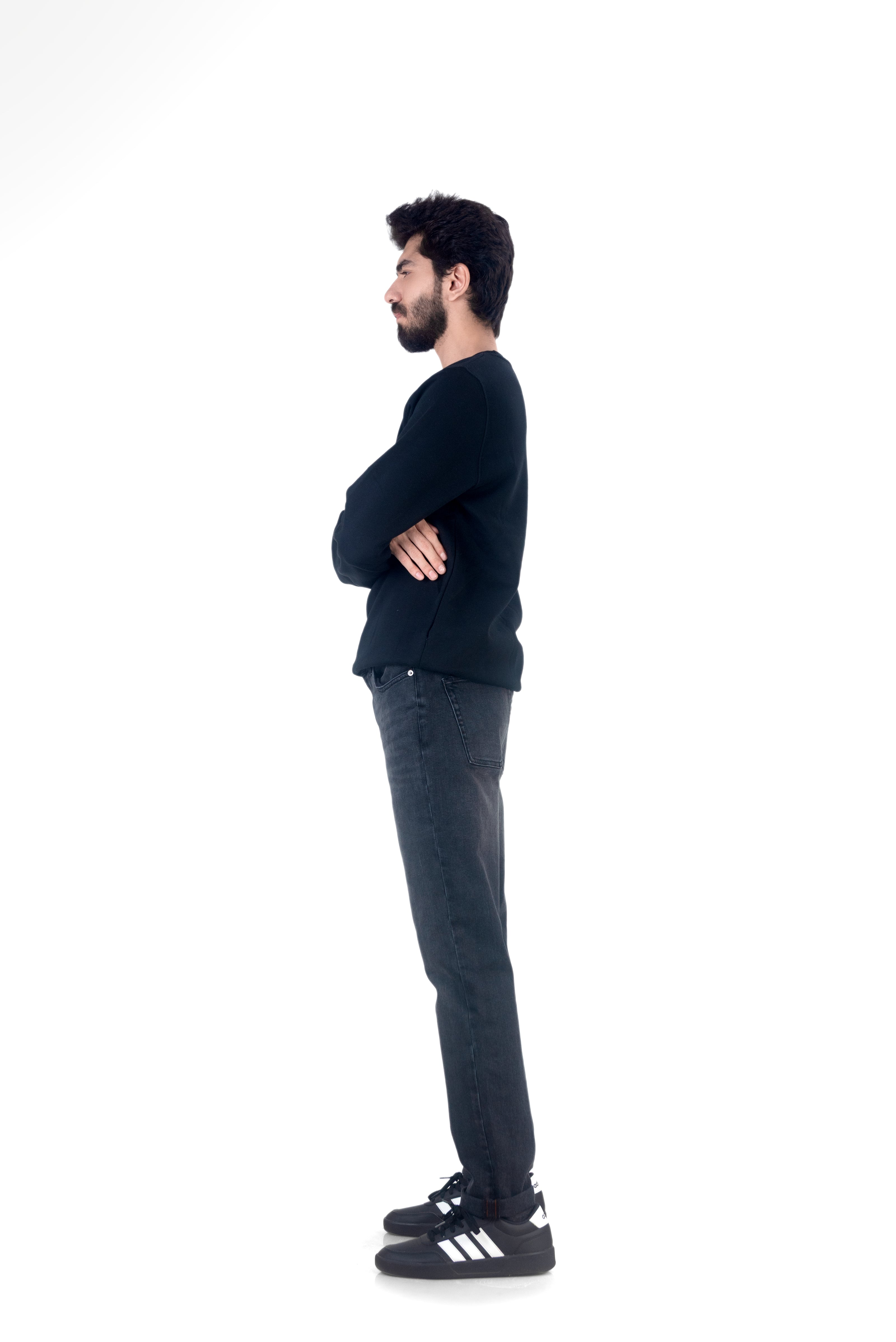 Slim Tapered Dark Grey Wash