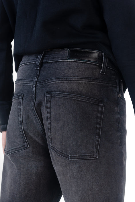 Slim Tapered Dark Grey Wash