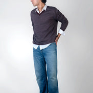 Relaxed Straight Mid Ocean Blue