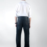 Relaxed Straight Gun Metal Black