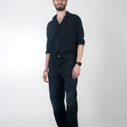 Relaxed Straight Gun Metal Black