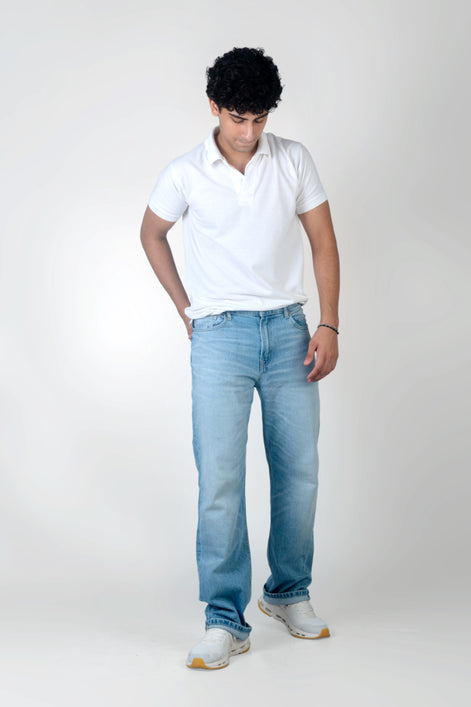 Relaxed Straight Glacier Fade