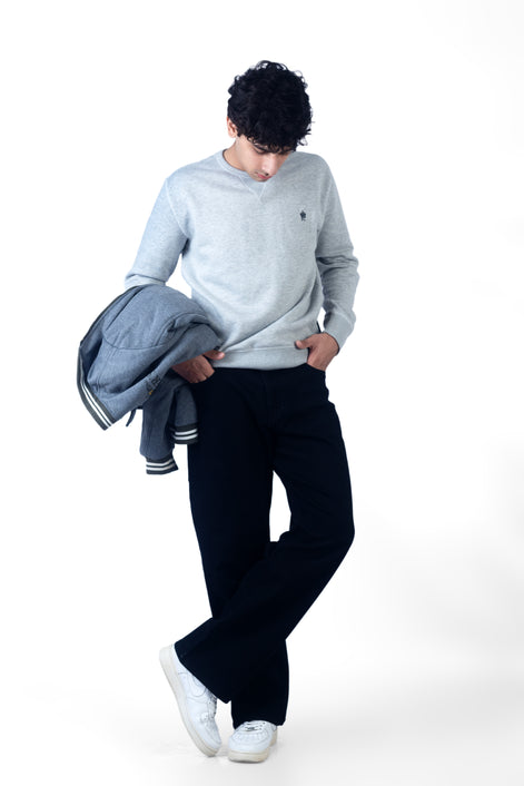 STRAIGHT FIT BLACK JEANS