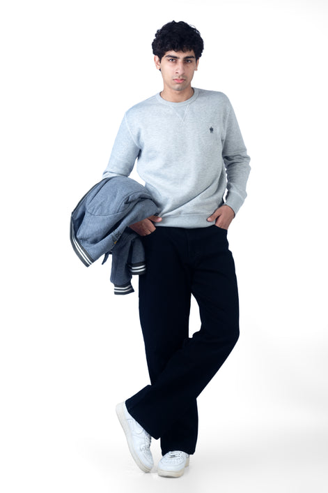 STRAIGHT FIT BLACK JEANS